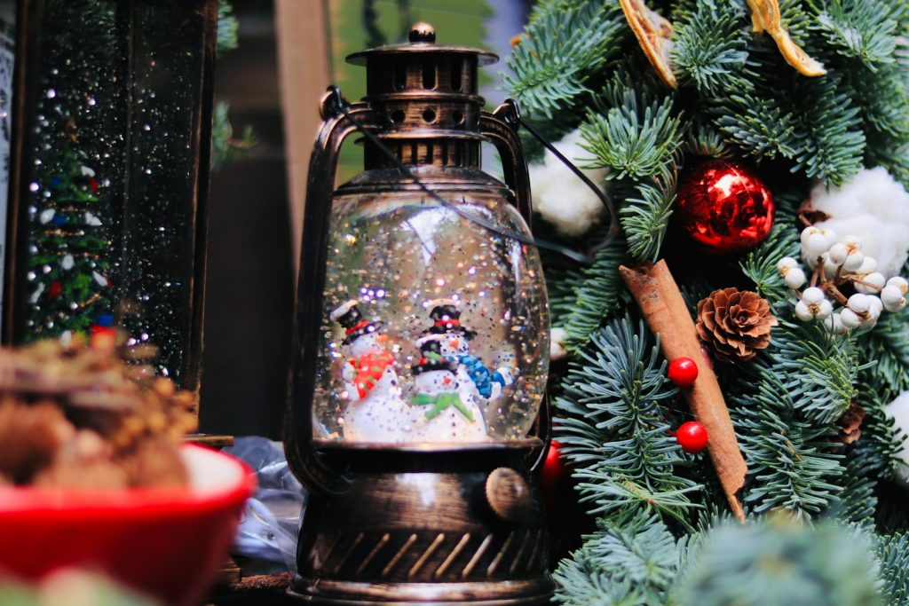 clear glass jar with blue liquid inside
