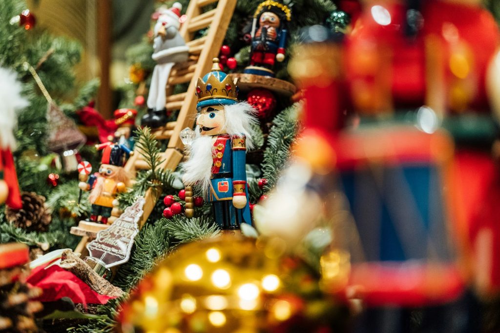 a christmas tree with a bunch of ornaments on it