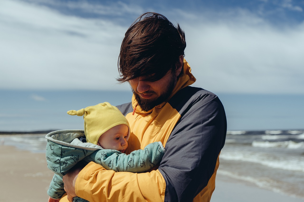 father, son, family, nature, dad, baby, love, together, child, boy, parent, kid, happy, man, male, childhood, young, little, portrait, cute, happiness, outdoors, summer, baltic, poland, caucasian