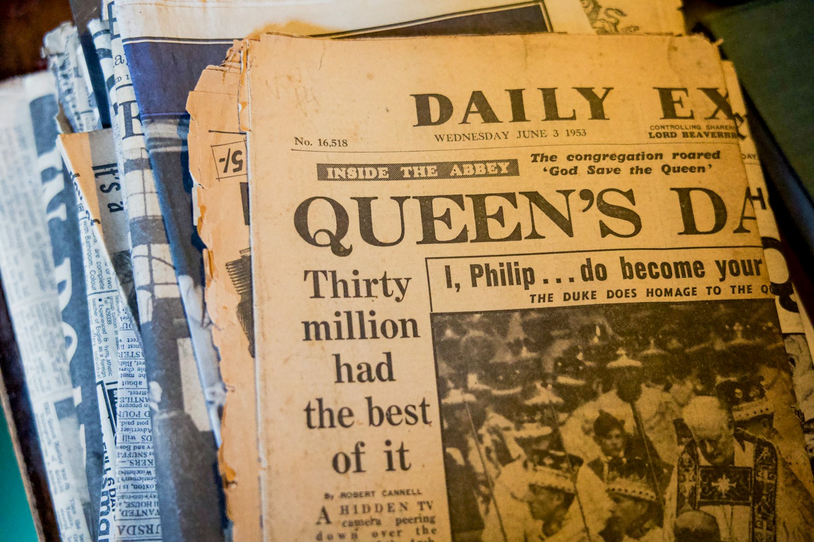 a close-up of a newspaper