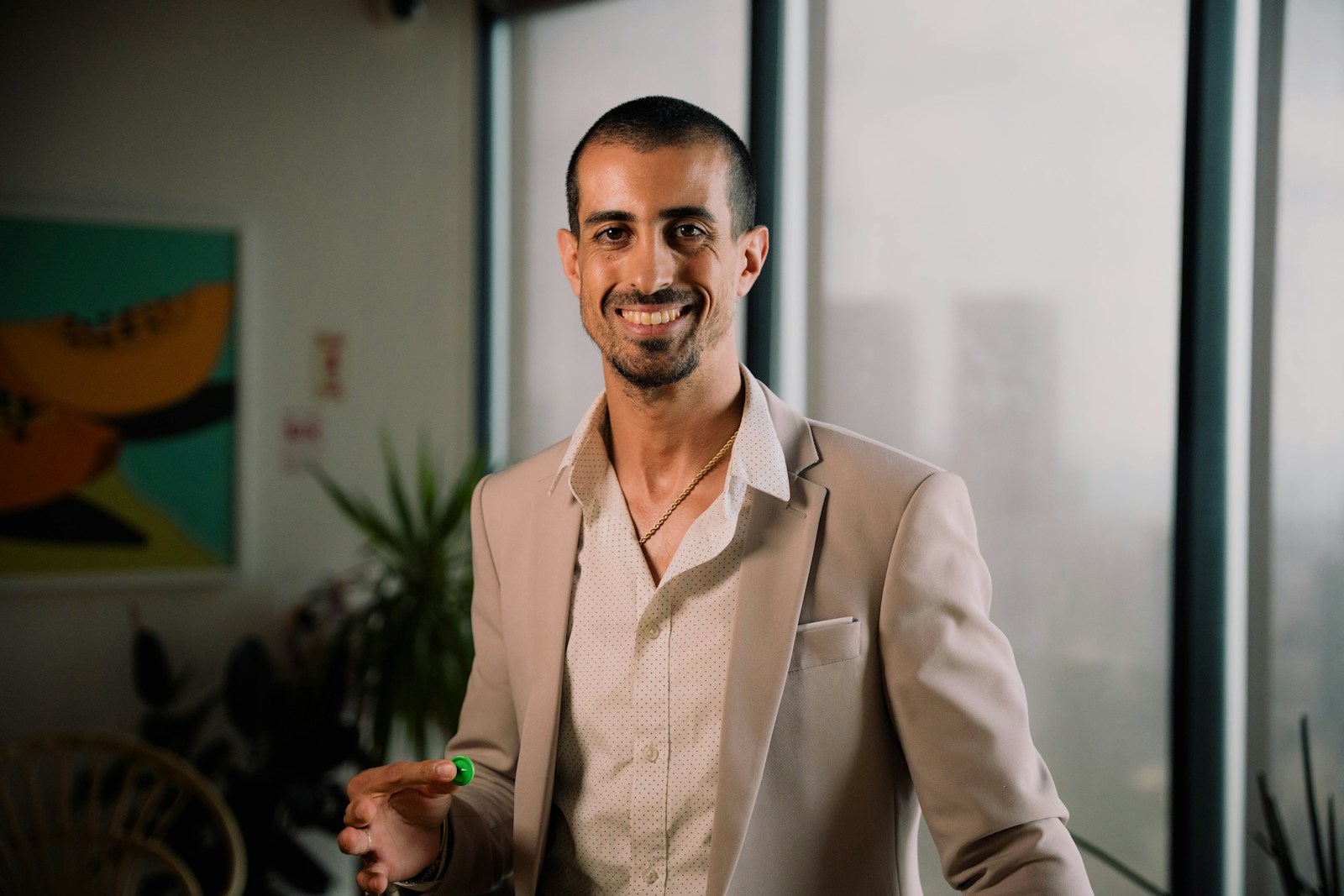 a man with a mustache