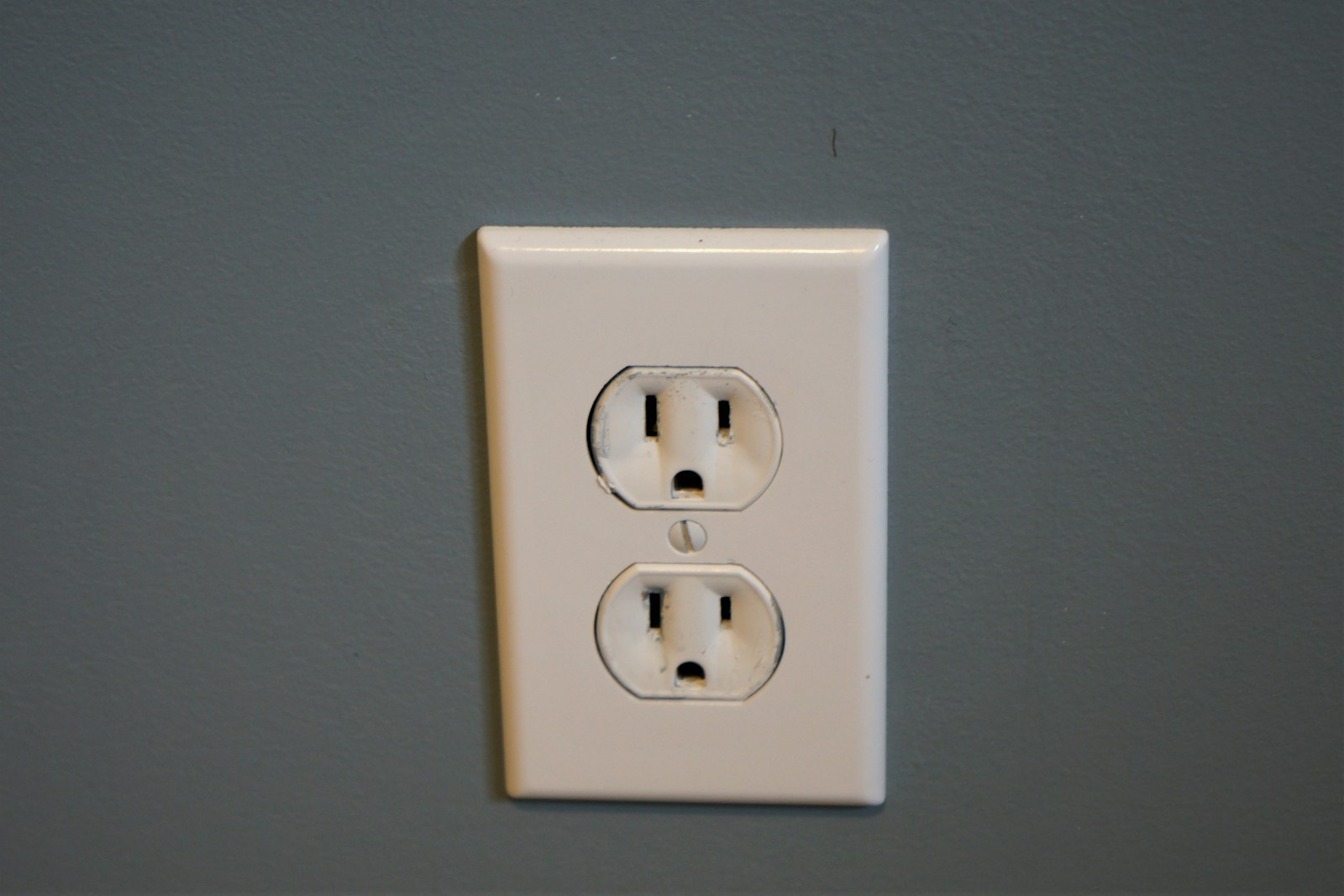 a white electrical outlet
