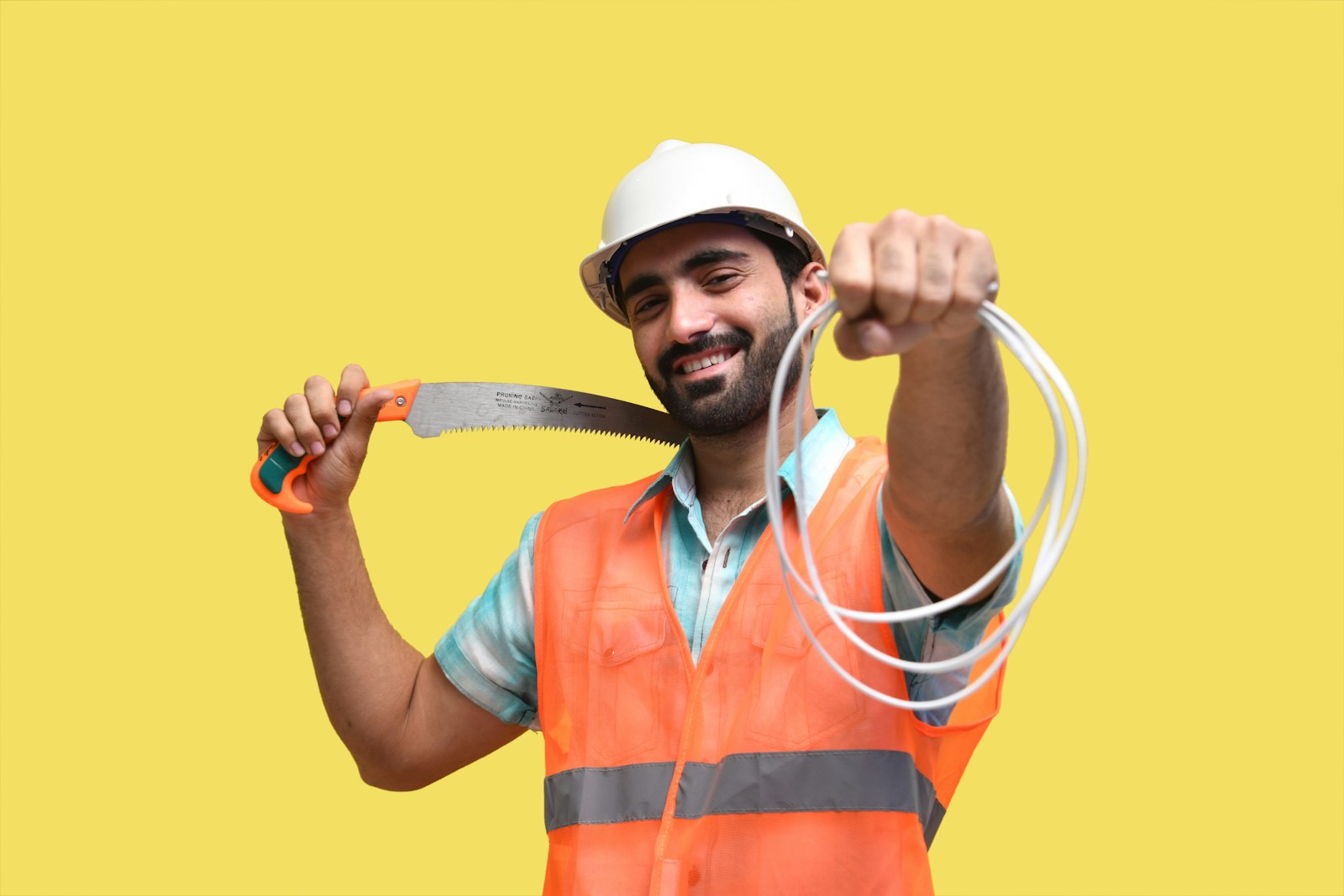 a man holding a knife