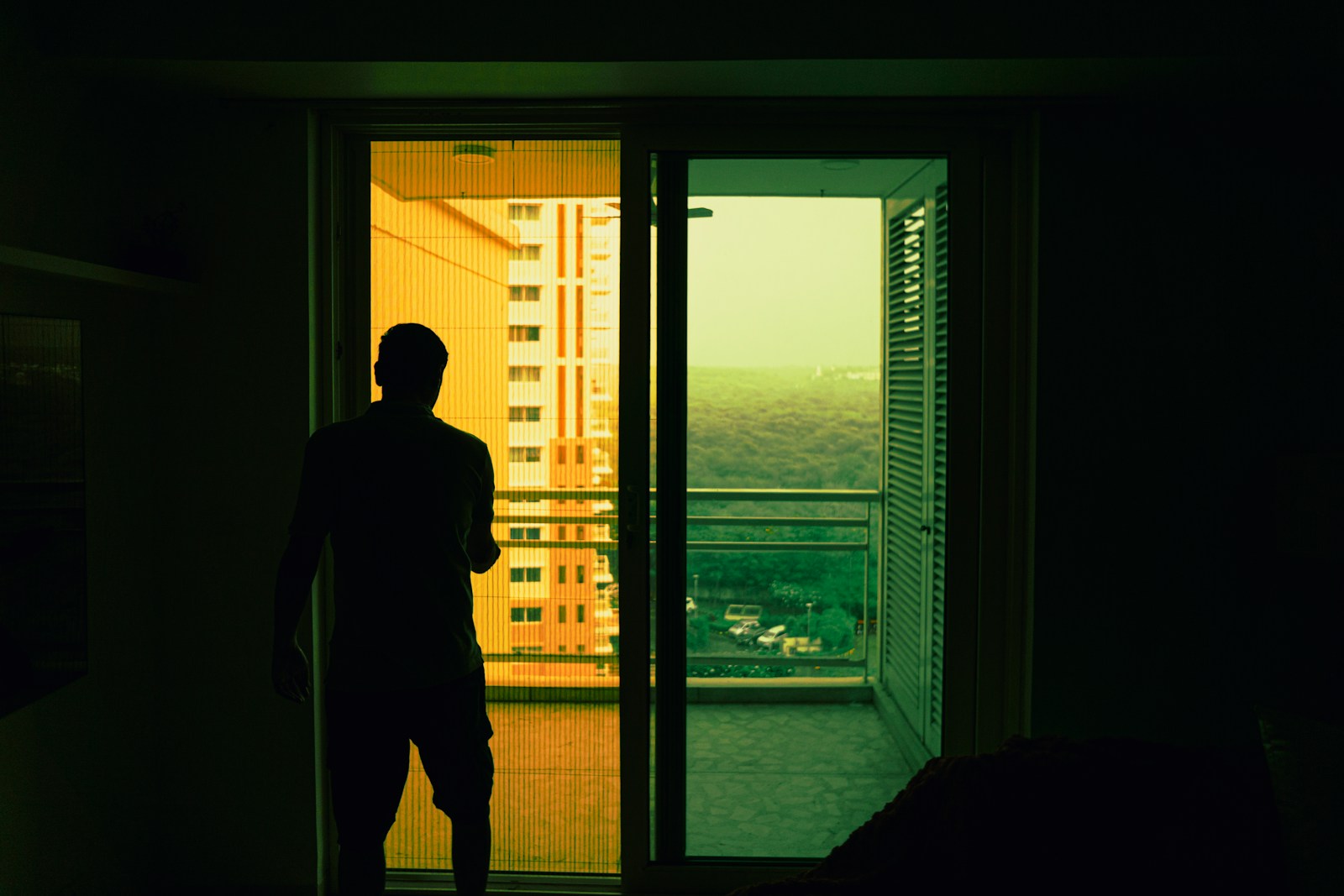 a man standing in a room