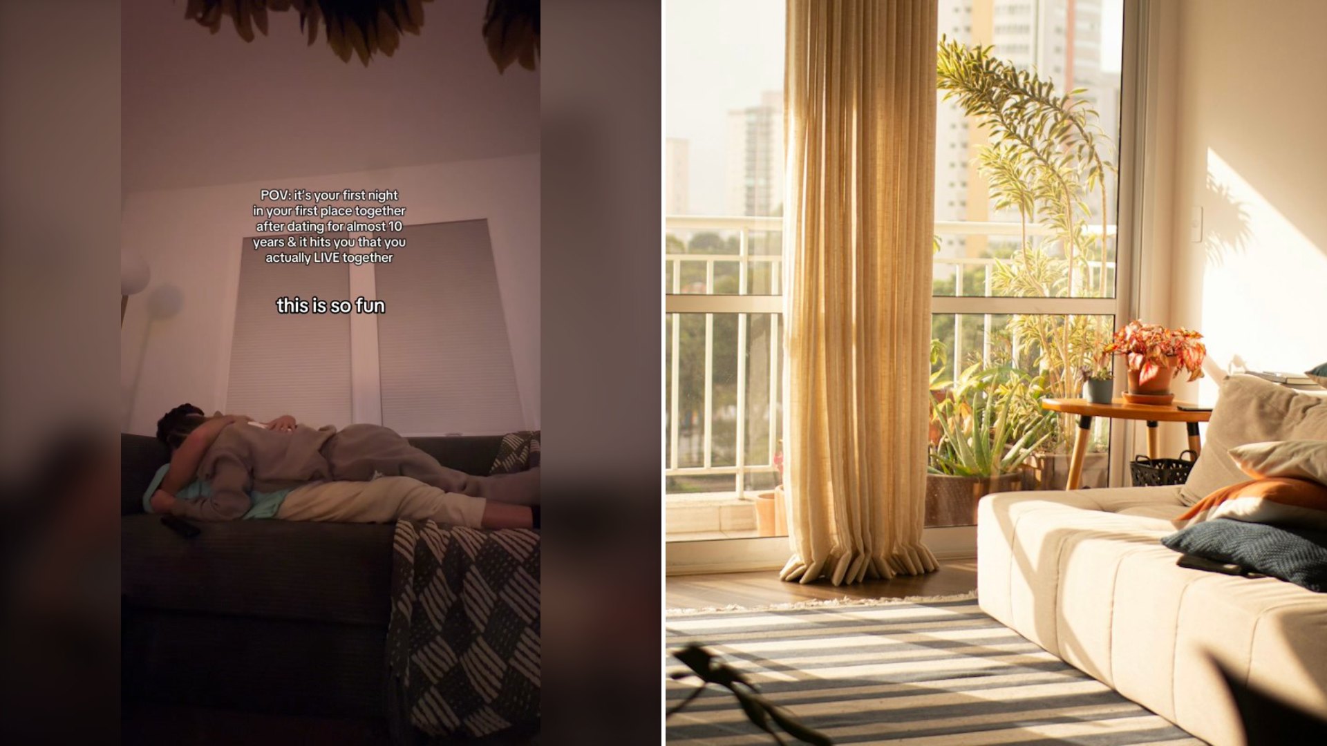 Couple Marks One Year Since Moving Into Their First Apartment Together and Says That Day Felt Like Their Lives Finally Started
