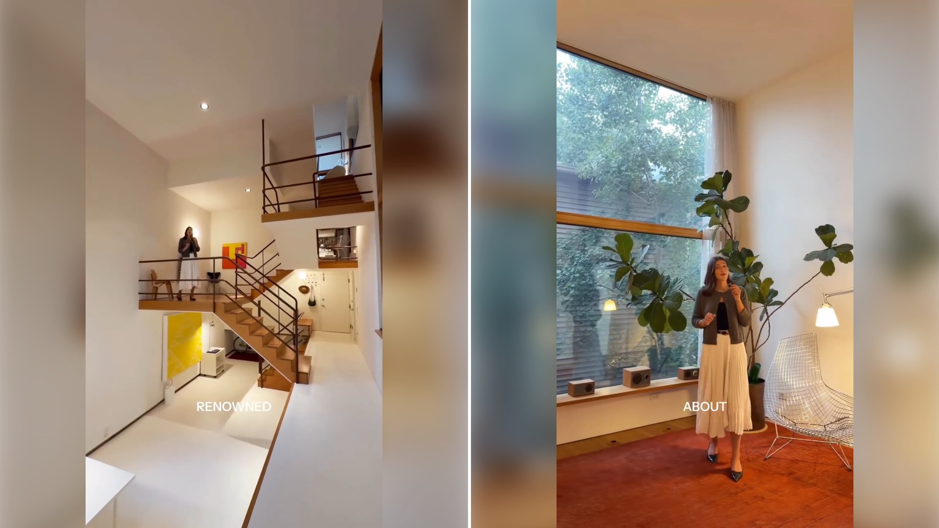 Two stills from an Instagram reel by @gracelamoureaux.