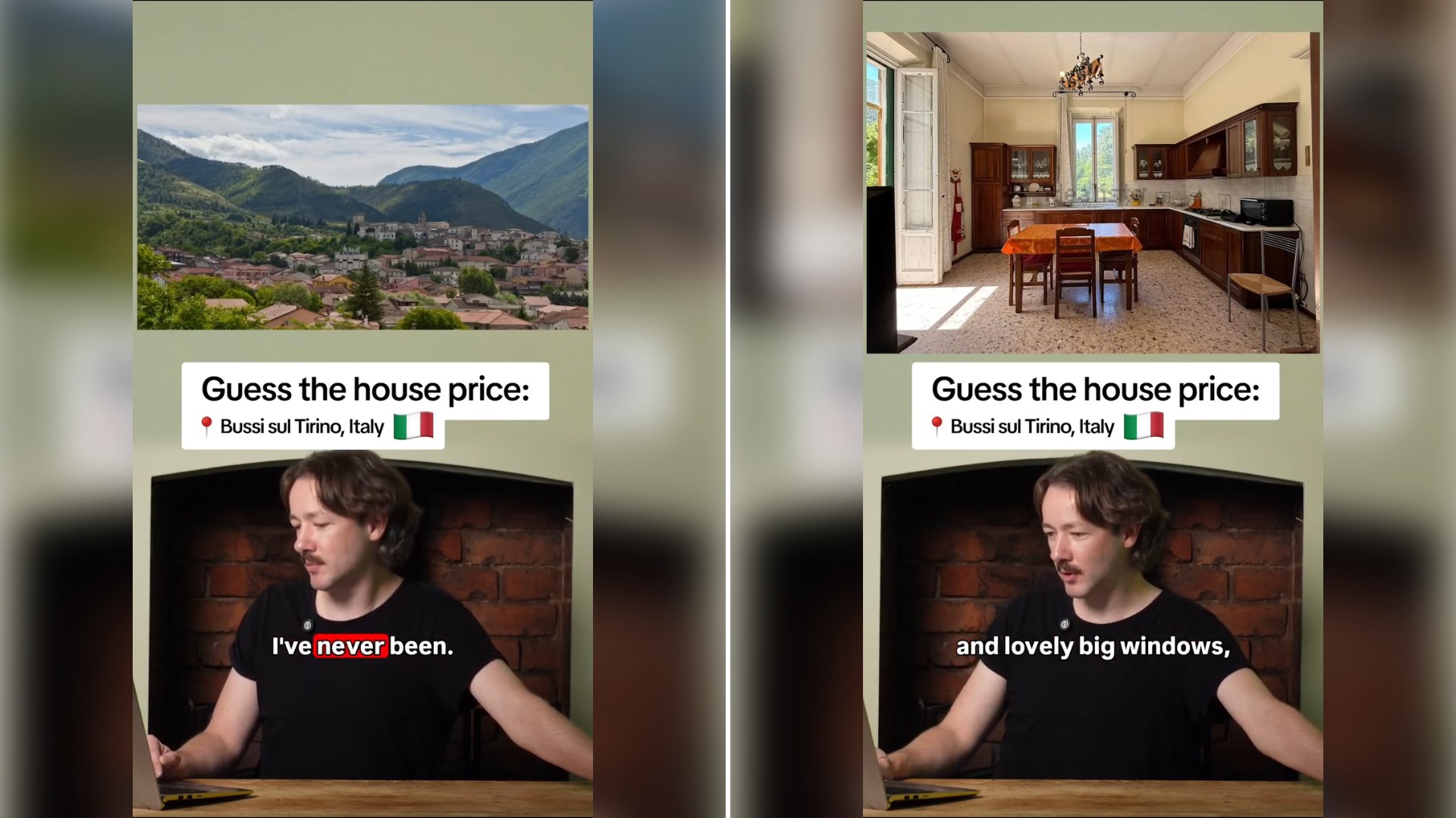 Two stills from an Instagram reel by @thisonesnice.