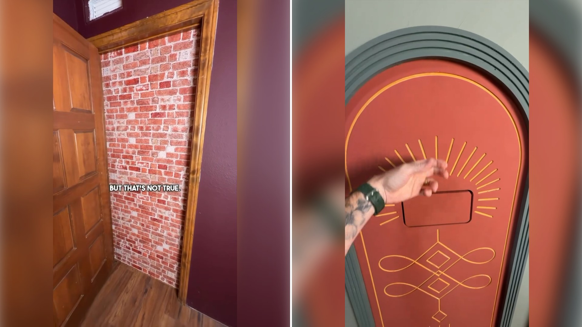 Two stills from an Instagram reel by @justinflom.