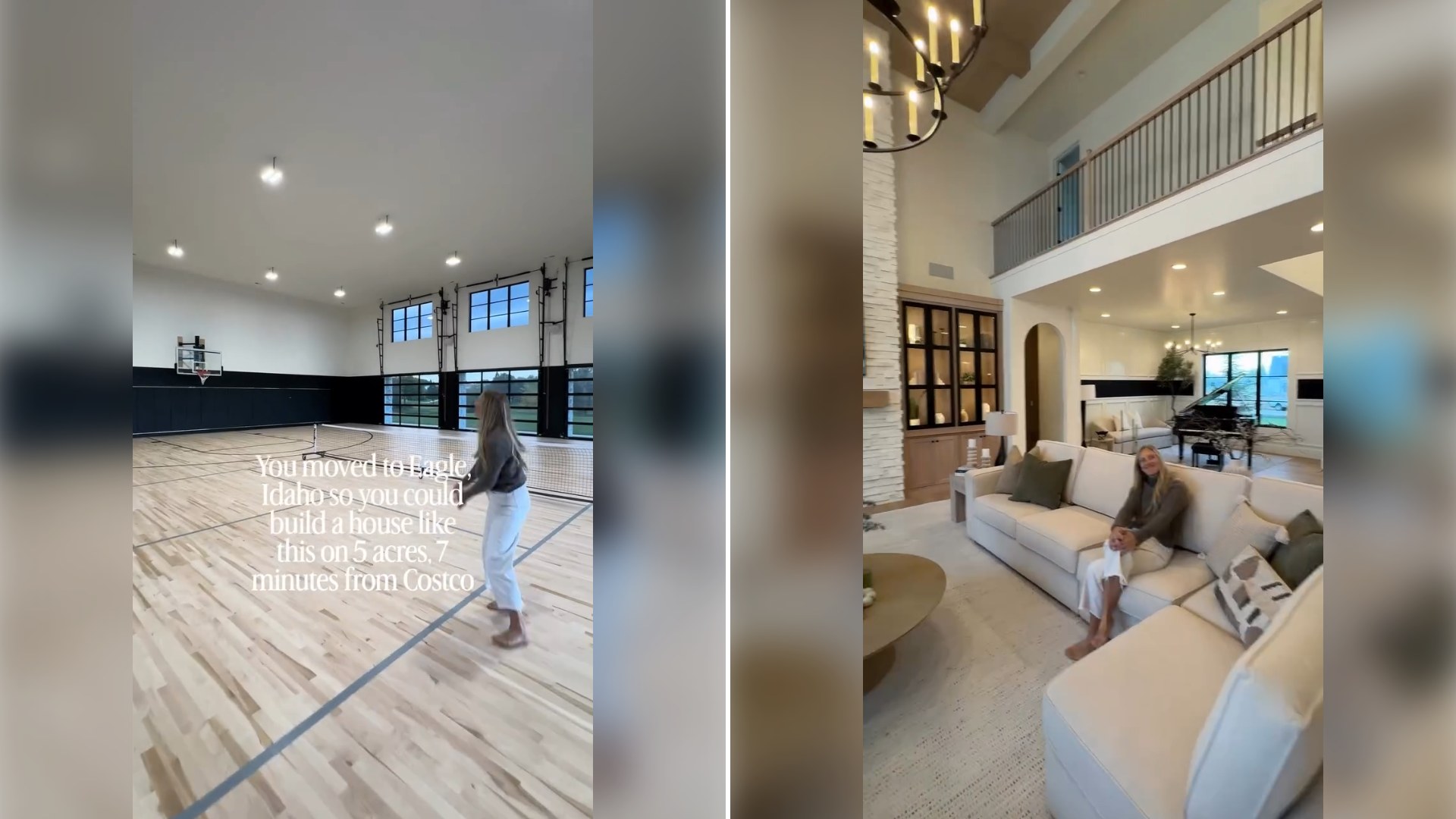 Two stills from an Instagram reel by @katieyocham.