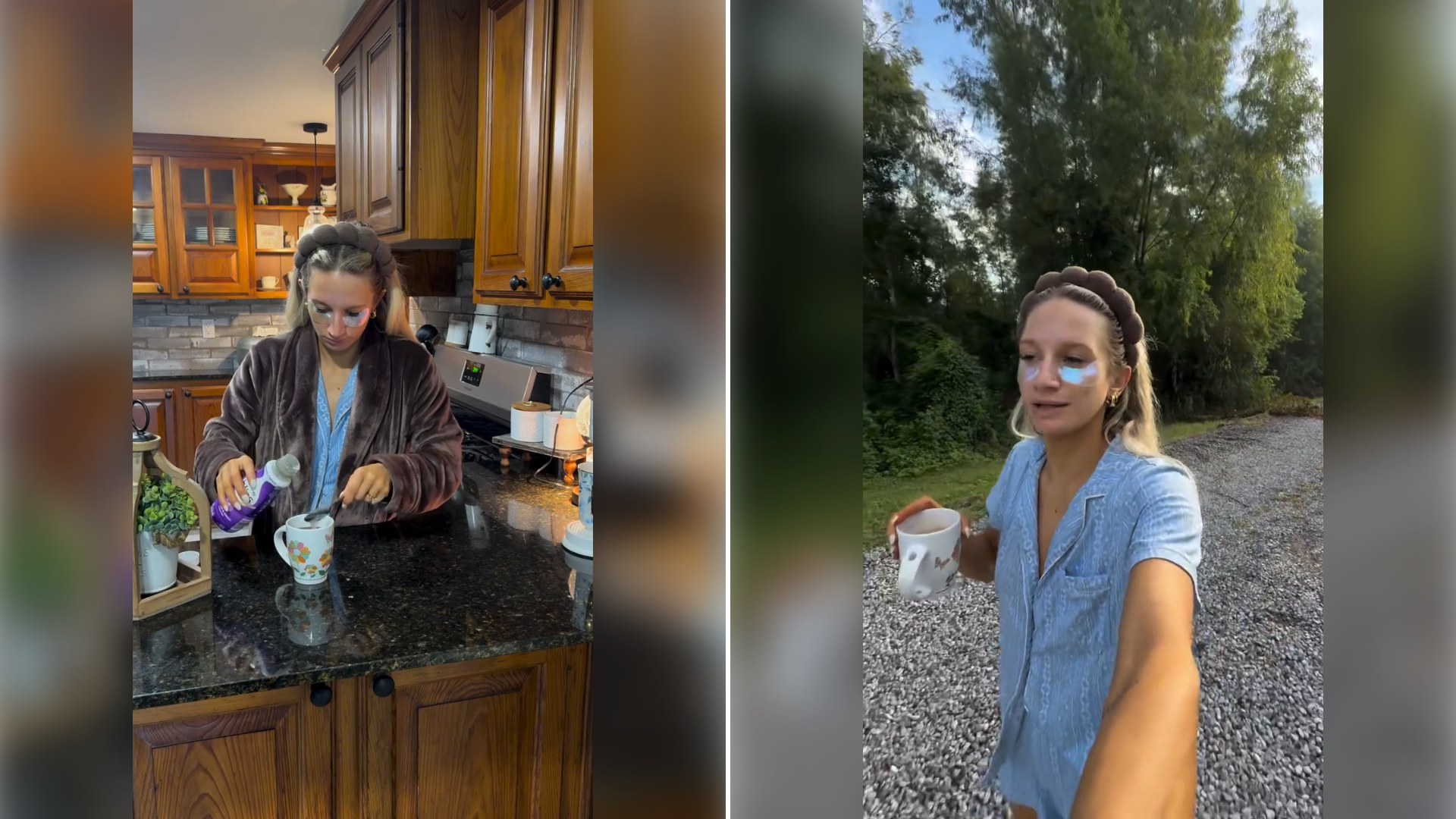 Two stills from an Instagram reel by @kaitlynrivere.