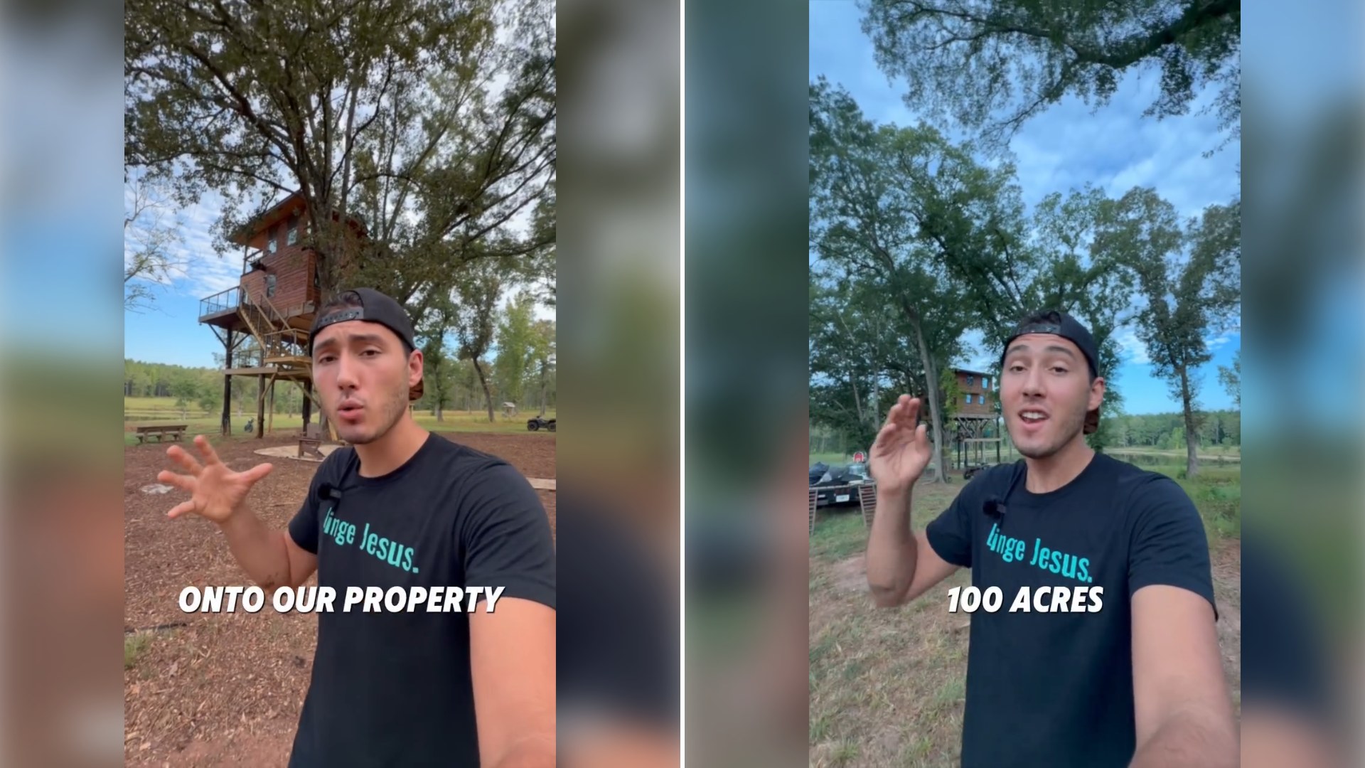 Two stills from an Instagram reel by @southernadventures__.