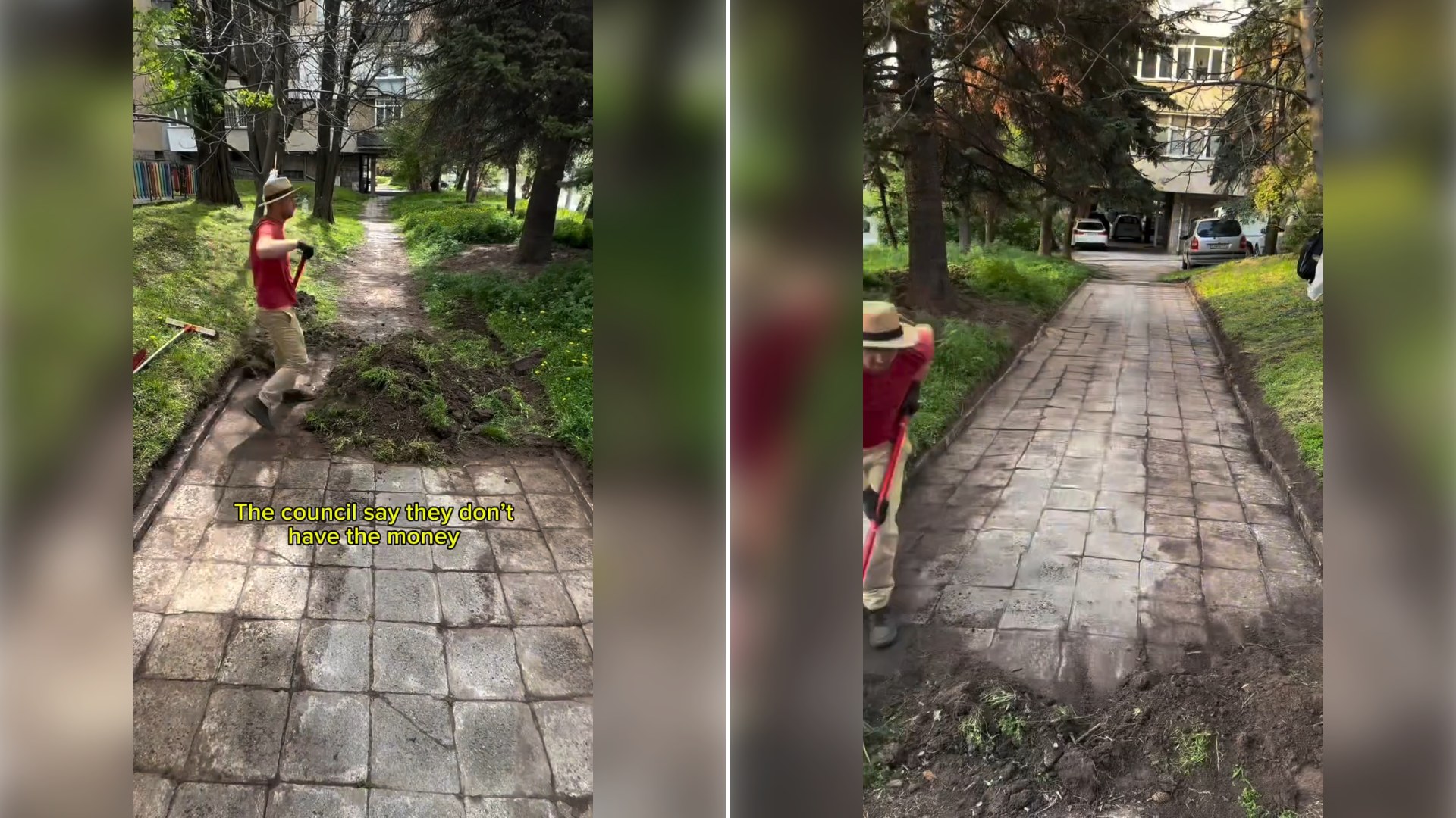 Two stills from an Instagram reel by @fixer.dad.