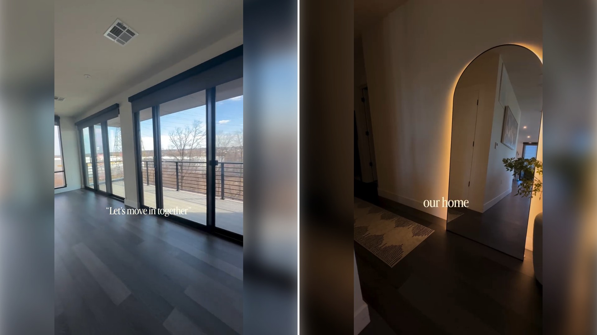 Two stills from an Instagram reel by @callithome__.