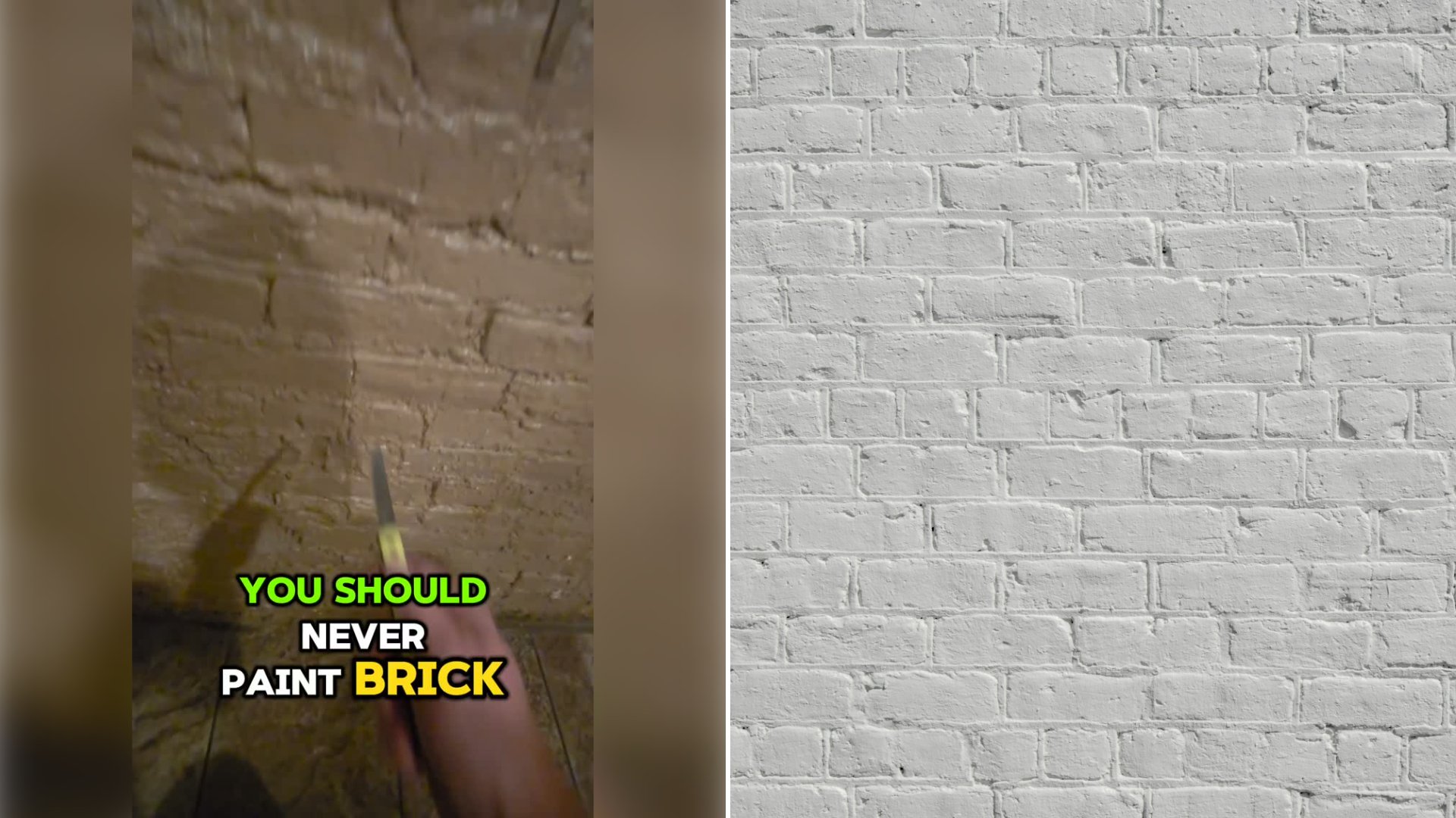 Home Inspector Jabs a Knife Into a Brick Wall and Says Painted Masonry That Stays Wet Turns to Butter, Then a Commenter Who Has Painted Brick for 25 Years Pushes Back