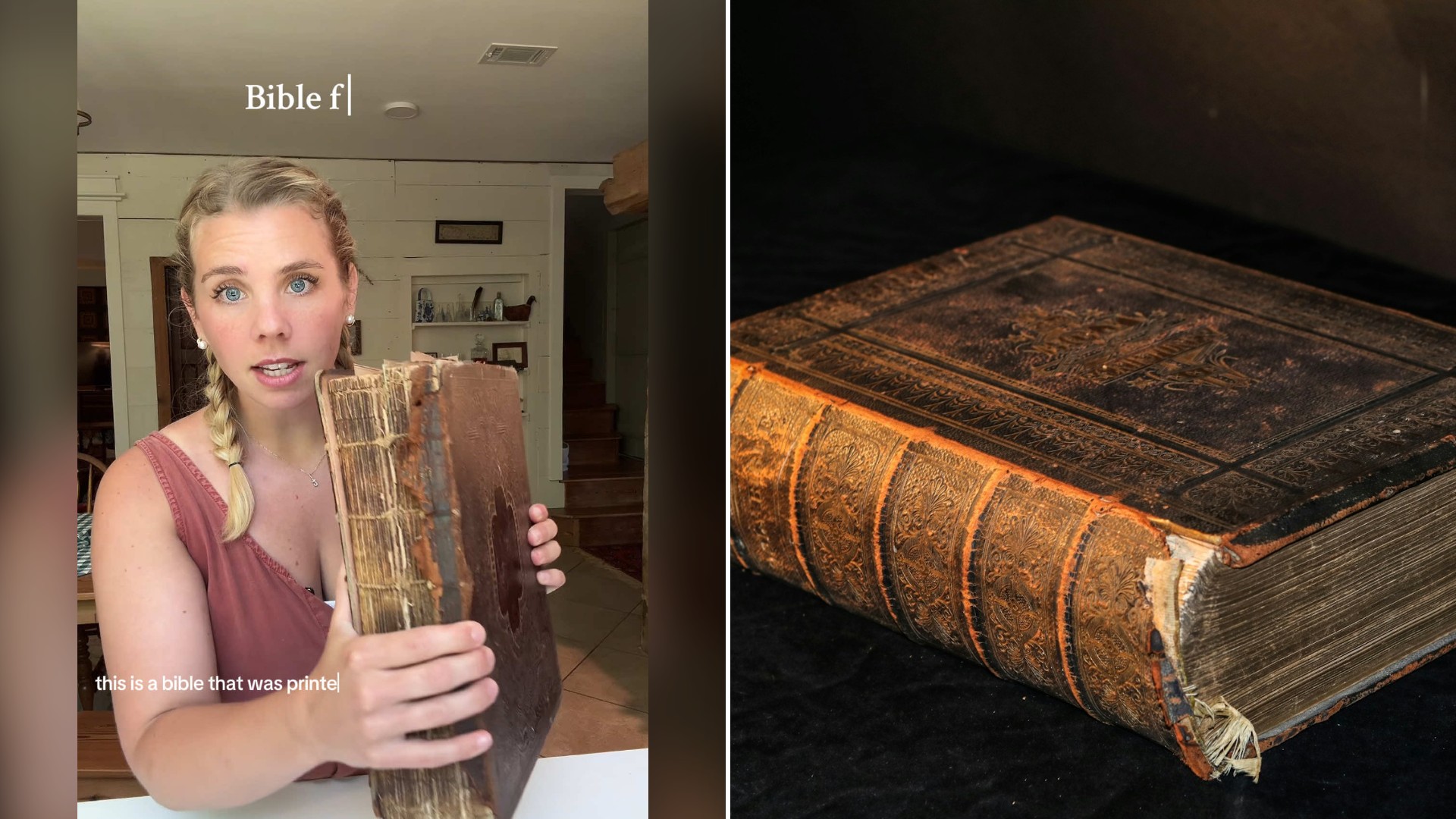 Woman Who Bought a House With the Previous Owners Belongings Still Inside Finds an 1870 Bible and Her Great Grandmother’s Self Published Poetry Book She Never Knew Existed