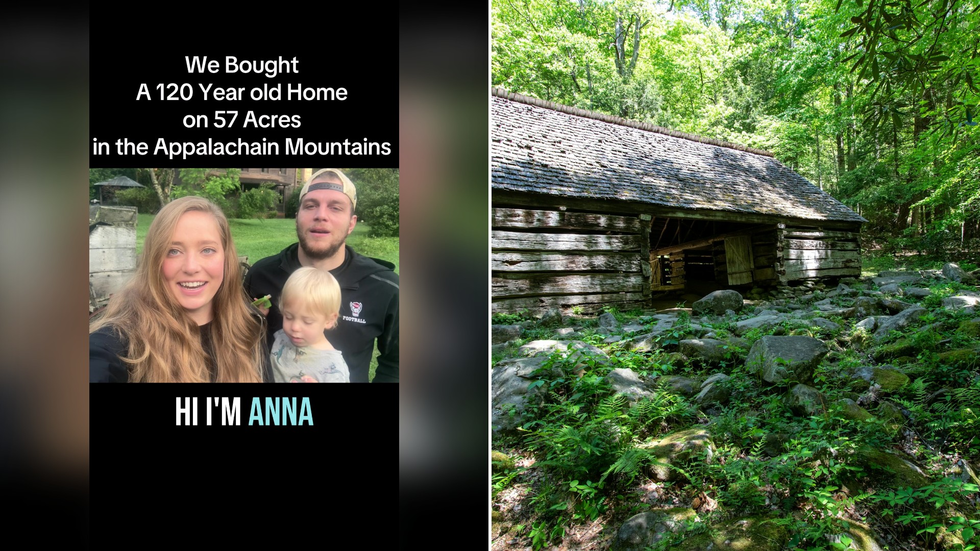 Couple Buys a 120 Year Old Log Cabin on 57 Acres in Appalachia, Then Reveals Six Cabins on the Property Filled With Antique Treasures, Some a Mile Hike Into the Woods