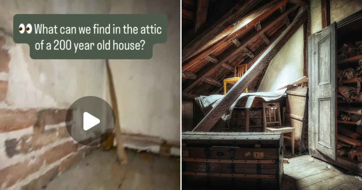 Attic in an old house