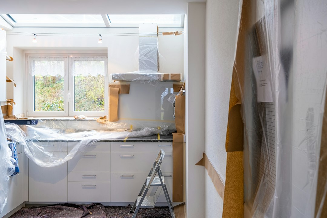 Kitchen undergoing renovation