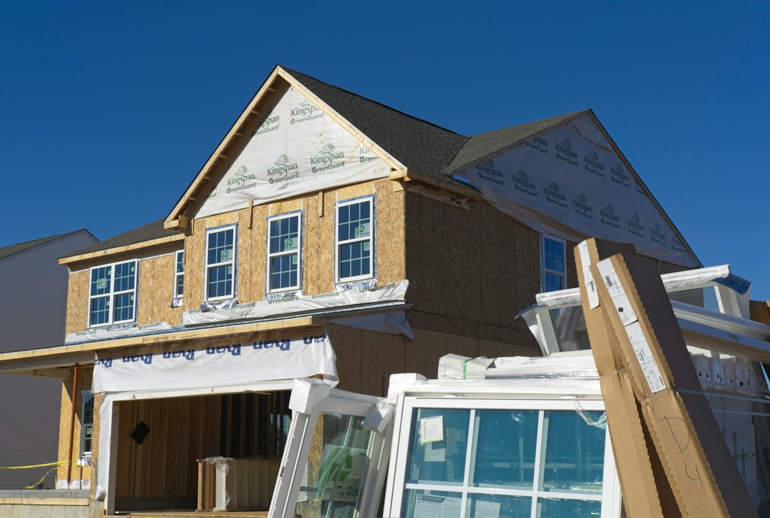 New construction house under build